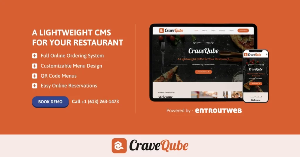 CraveQube CMS For Restaurants