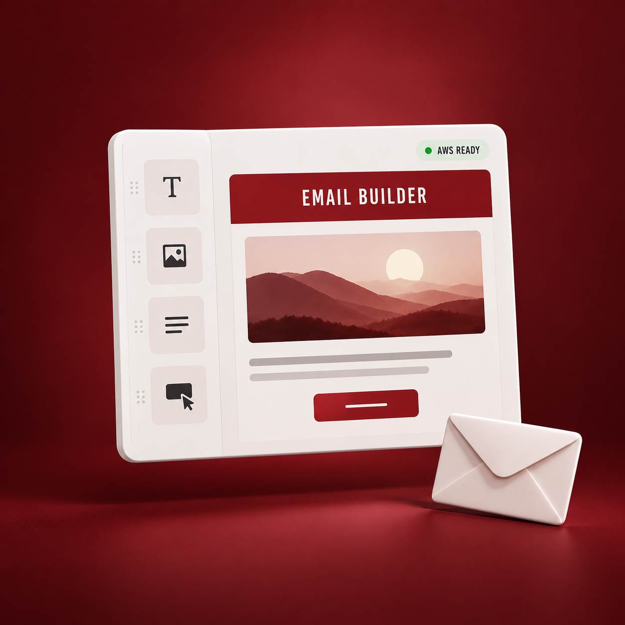 Drag-and-drop email marketing builder connected to Amazon Web Services